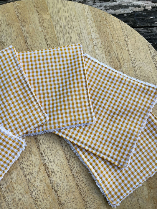 Lot de 5 cotons démaquillants réutilisables Cannelle