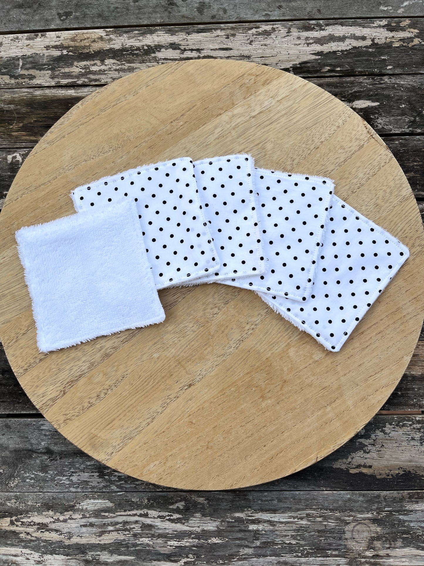 Lot de 5 cotons démaquillants réutilisables Lisa