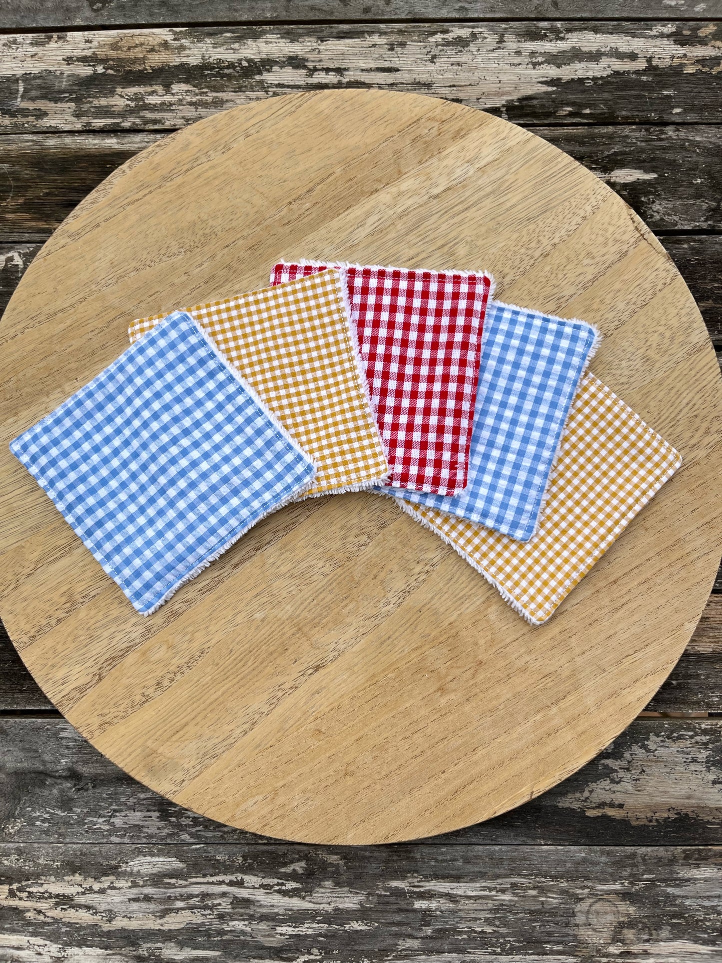 Lot de 5 cotons démaquillants réutilisables dépareillés