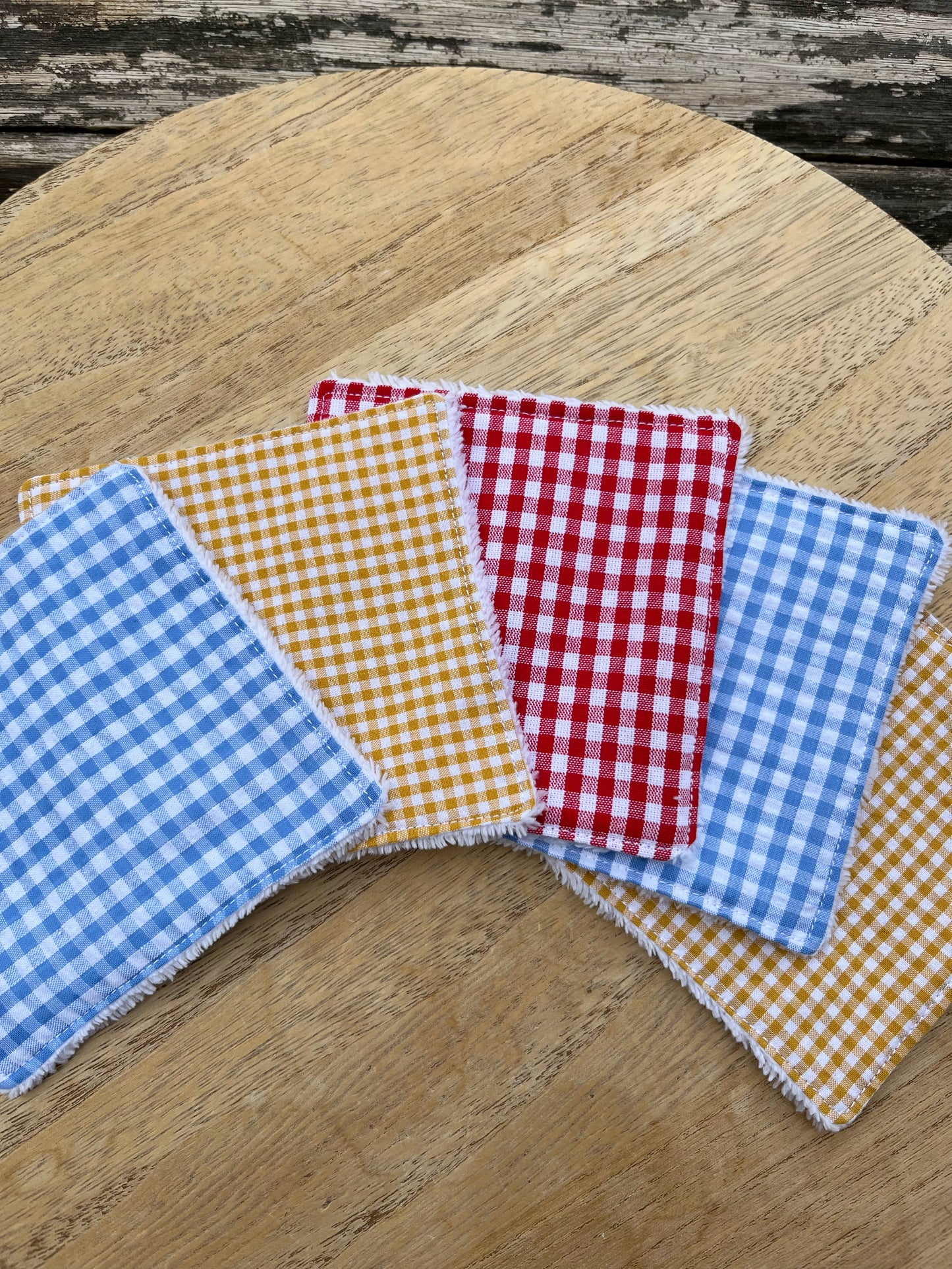 Lot de 5 cotons démaquillants réutilisables dépareillés