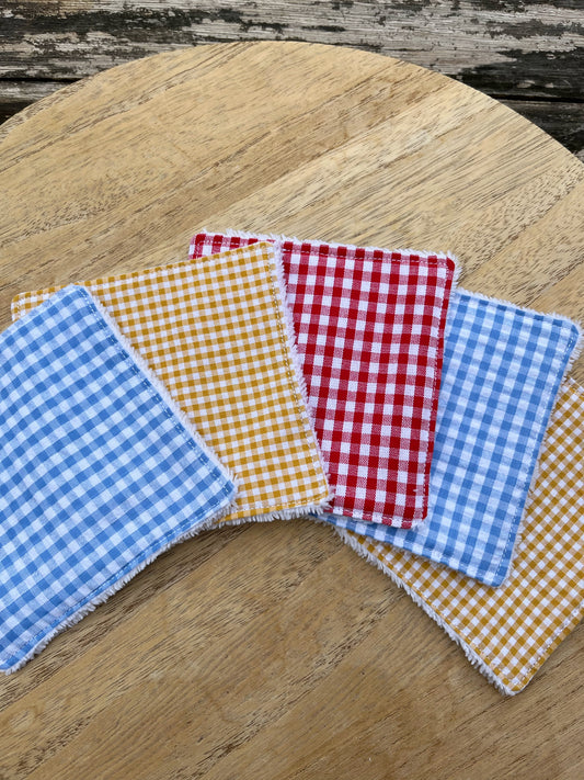 Lot de 5 cotons démaquillants réutilisables dépareillés